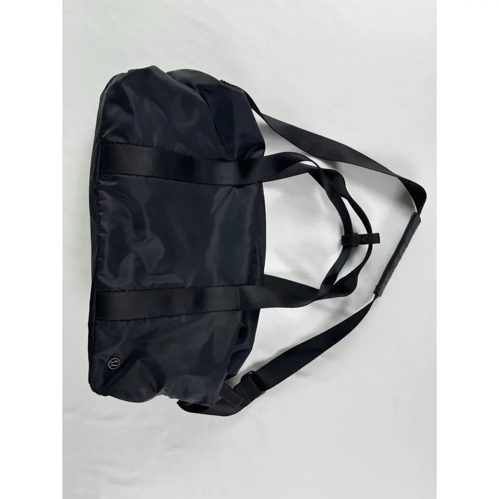Lululemon Gym Duffle Bag Black Crossbody Double Handle